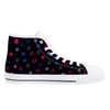 NerdyKeppie Scattered Stars Canvas High Top Bi Pride Sneakers. 