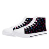 NerdyKeppie Scattered Stars Canvas High Top Bi Pride Sneakers. 