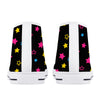 NerdyKeppie Scattered Stars Canvas High Top Pan Pride Sneakers. 