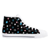 NerdyKeppie Scattered Stars Canvas High Top Trans Pride Sneakers. 