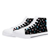 NerdyKeppie Scattered Stars Canvas High Top Trans Pride Sneakers. 