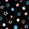 NerdyKeppie Scattered Stars Canvas High Top Trans Pride Sneakers. 