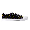 NerdyKeppie Scattered Stars Canvas Low Top Non-Binary Pride Sneakers. 
