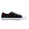 NerdyKeppie Scattered Stars Canvas Low Top Pan Pride Sneakers. 