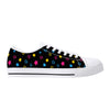 NerdyKeppie Scattered Stars Canvas Low Top Pan Pride Sneakers. 