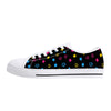 NerdyKeppie Scattered Stars Canvas Low Top Pan Pride Sneakers. 