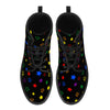NerdyKeppie Scattered Stars Synthetic Leather Rainbow Gay Pride Boots. 