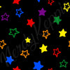 NerdyKeppie Scattered Stars Synthetic Leather Rainbow Gay Pride Boots. 