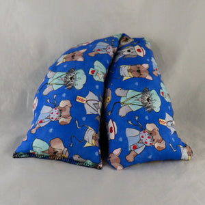 A NerdyKeppie Call the Dogter I'm Feeling Ruff Flannel Heat & Cold Packs. 