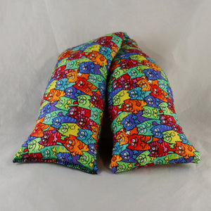 A NerdyKeppie Rainbow Cats & Cold Packs. 