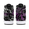 NerdyKeppie Splatter Wave Synthetic Leather Ace Pride High Top Sneakers. 