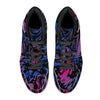 NerdyKeppie Splatter Wave Synthetic Leather Bi Pride High Top Sneakers. 