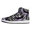 NerdyKeppie Splatter Wave Synthetic Leather Genderqueer Pride High Top Sneakers. 