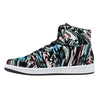 NerdyKeppie Splatter Wave Synthetic Leather Trans Pride High Top Sneakers. 