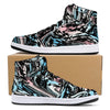 NerdyKeppie Splatter Wave Synthetic Leather Trans Pride High Top Sneakers. 