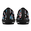 NerdyKeppie Stencil Roses Canvas Low Top Trans Pride Sneakers. 