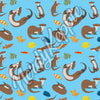 NerdyKeppie Sweet Otters Synthetic Leather Boots. 