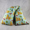 A NerdyKeppie Taco Dog Cotton Flannel Heat & Cold Packs. 